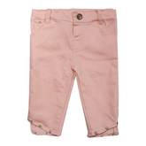 Baby Girls Cotton Pant Light Pink Color | Little Darling